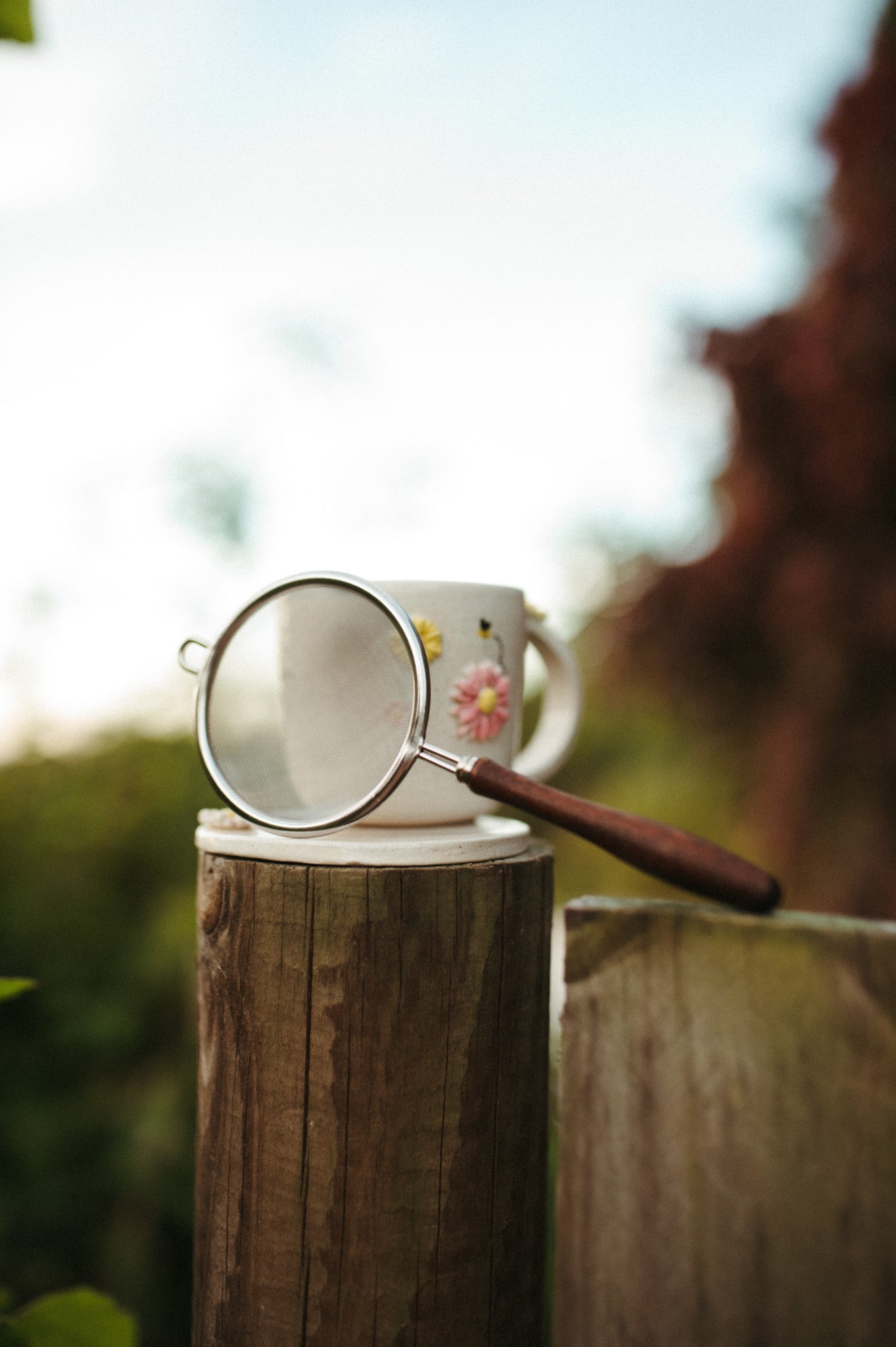 Meadow tea strainer