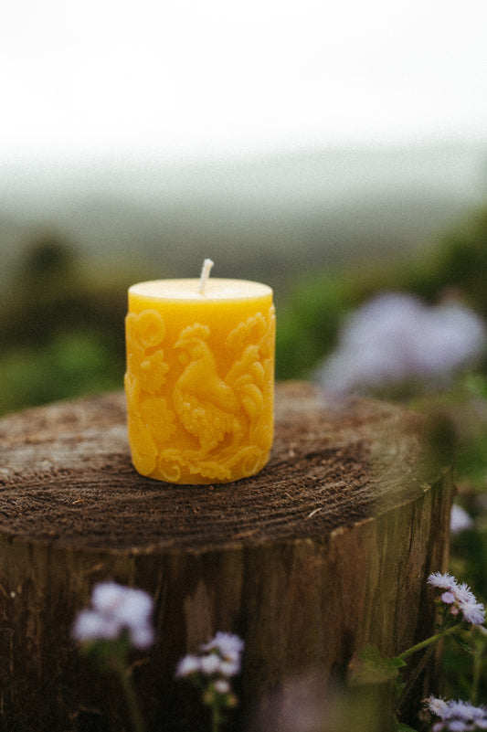 Rooster candle