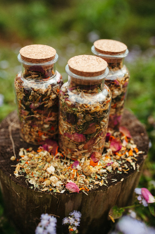 Chicken nesting box herbs