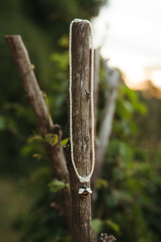 Honey bee necklace